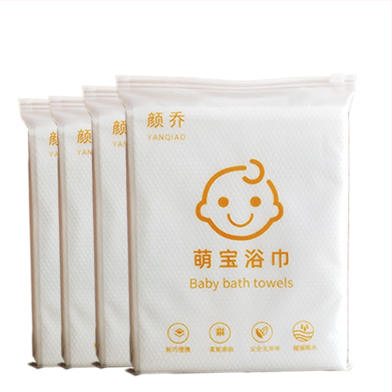 Ühekordne beebi vannitoa rätik pärlimustriga, 95% puuvill/5% muu, vees imendumine 0-5 s, kohandatav töötlusprotsess