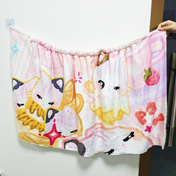 Хавлия за баня от корал флис, 200 g, полиестер 90% / памук 10%, персонализация и печат на лого