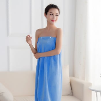 Ρόμπα μπάνιου από microfiber, απαλό άγγιγμα, σύνθεση νάιλον, βάρος περίπου 310 g, για άνοιξη, μάρκα Clean and Proud