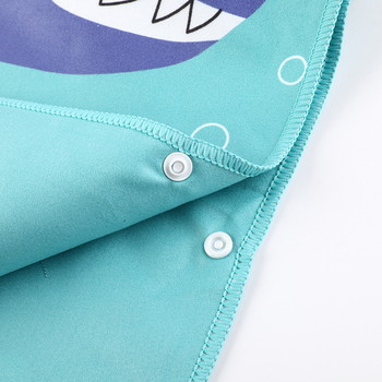 Hao Ran микрофибърно бързосъхнещо наметало с качулка за плаж и баня - абсорбиращо, прежда 150D, тегло 200-300 г