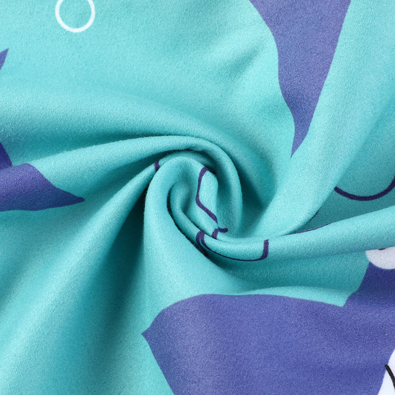 Hao Ran микрофибърно бързосъхнещо наметало с качулка за плаж и баня - абсорбиращо, прежда 150D, тегло 200-300 г