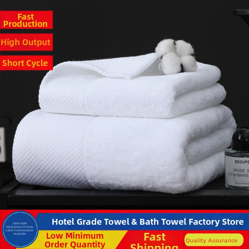 Hotellirätikud puuvillast, kammitud lõngaga, grammi kaal 120–800 g, tikitud logoga, kohandatav