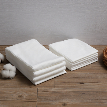 Еднократен комплект кърпи за хотел/къща за гости, 100% памук, проста тъкане, бързо попиване 5–10 сек, за дома и пътувания