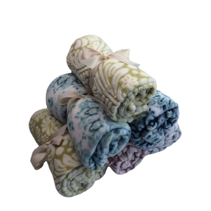 Flanel deka s geometrijskim uzorkom, poliester, težina ispod 300 g, za sva godišnja doba