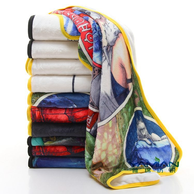 Flanelová deka na uteráky s kompletným vzorom cartoon, polyester, 300–499 g, jar–jeseň, prvá trieda, prispôsobený štýl