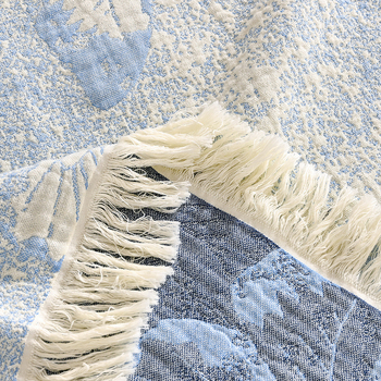 Törölközőtakaró füzérrel | 99% pamut, poliészter rostok | nyári stílus, virágos mintázat