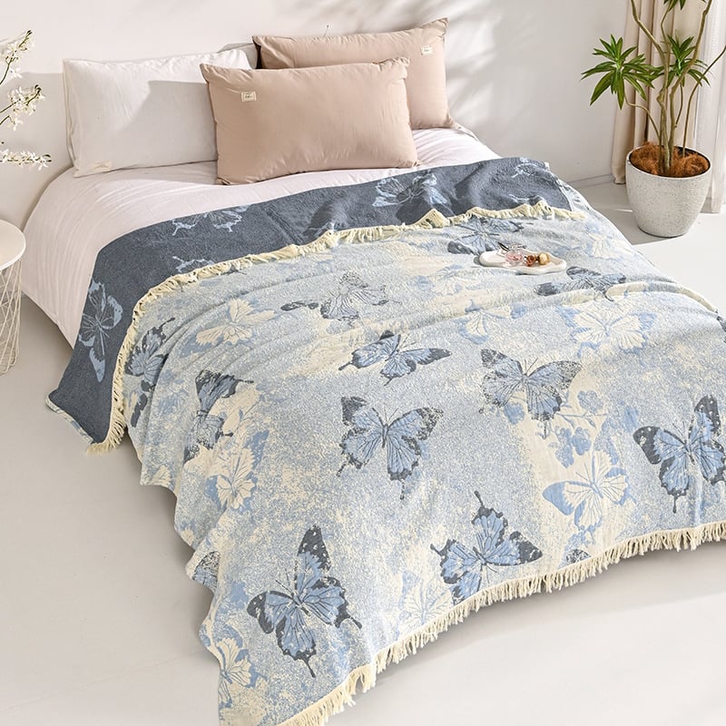 Törölközőtakaró füzérrel | 99% pamut, poliészter rostok | nyári stílus, virágos mintázat