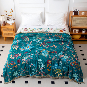 100% pamut törölközőtakaró geometriai mintával, 0,55–1,0 kg, tavaszra és őszre