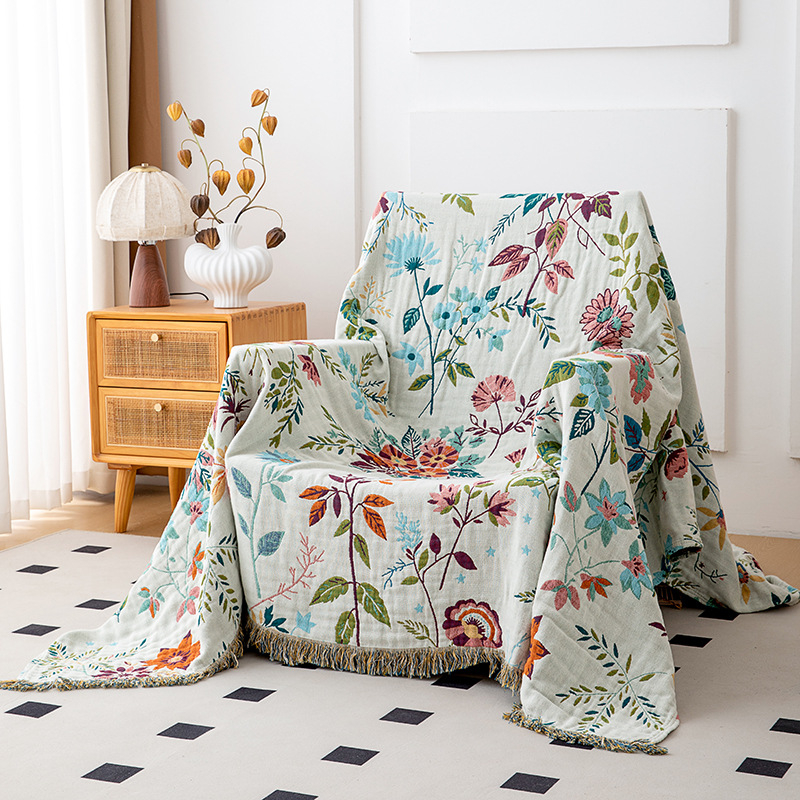 100% pamut törölközőtakaró geometriai mintával, 0,55–1,0 kg, tavaszra és őszre