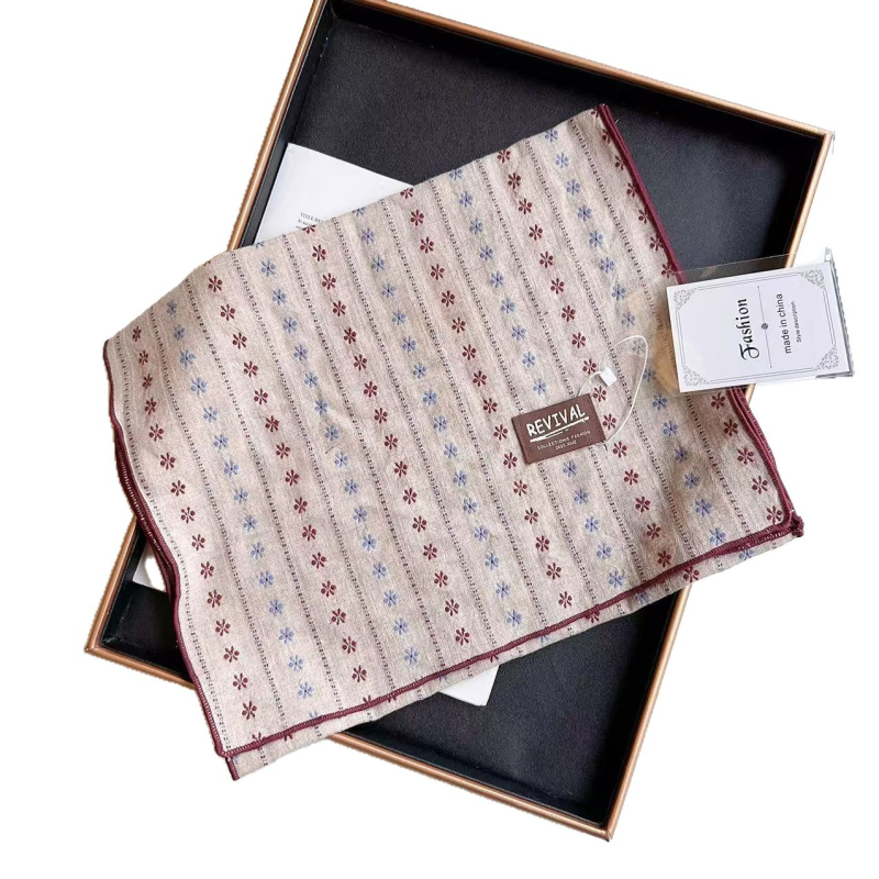 Pamukani šal za vrat od twill tkanine s cvjetnom teksturom, 100% pamuk, zadržava toplinu, zaštita od sunca, svjež i chic stil