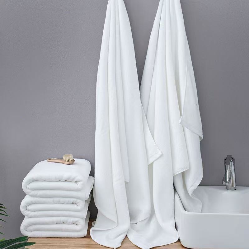 Hotely uteráky z 100% bavlny: sada uterákov na kúpeľ, podlahu a štvorcové uteráky; vhodné pre hotely, sauny a kozmetické salóny; 21s priadza, jednoduché tkanie