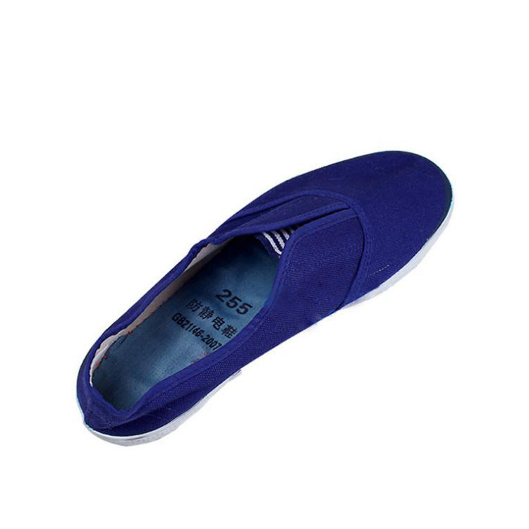 Pantofi anti-statice Shuang'an din pânză, talpă din cauciuc, toc mic, anti-derapare