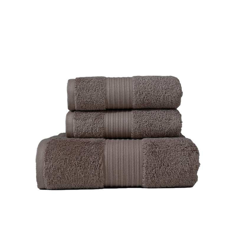 Pamut fürdő- és arc­törölközők kettős készlete, jacquard- és sima szövés, 32S szál, 80–100 g/m², testre szabható