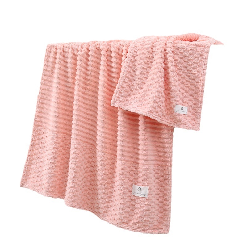 Ručnik za kupanje od koralnog flisa s uzorcima oblaka i karata, warp-knit 150D, 450 g+, tiskano logo, Marka: Brocade Cotton Time