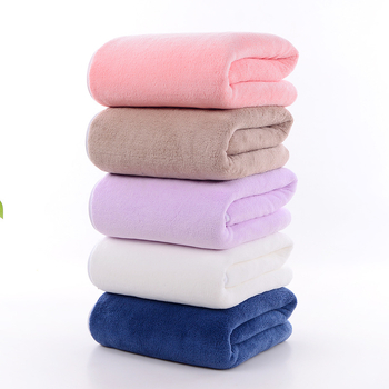 Set od 6 komada ručnika od fleece s izšivanim logom: ručnik za tijelo, ručnik za kupanje, kvadratni ručnik, ženski kupaonski wrap, gumica za kosu, kapica za sušenje kose (150D, obična tkanina)