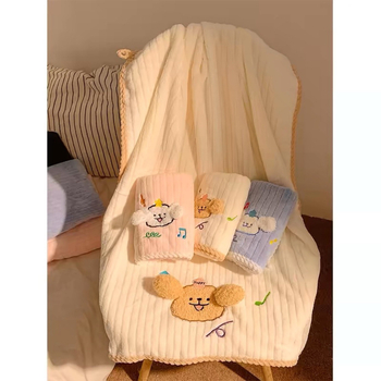 Dječji kupaći ručnik s motivom šteneta, koralni flis, brzo upija, 200–300 g, mješavina poliestera i najlona, serija Finding Nemo