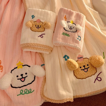 Dječji kupaći ručnik s motivom šteneta, koralni flis, brzo upija, 200–300 g, mješavina poliestera i najlona, serija Finding Nemo