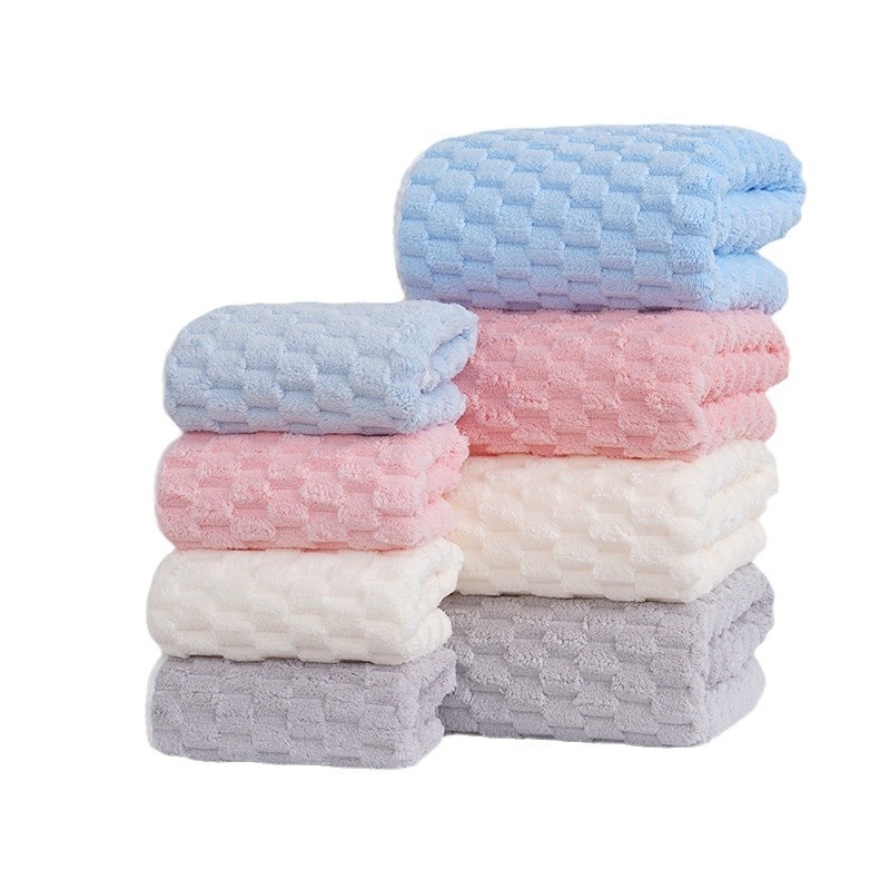 Kupaći ručnik i ručnik za ruke – koralni velur, ravno tkani, 80–100 g, poliestersko vlakno, ispis logotipa, prilagođavanje dostupno