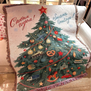 Pamuk goblen za kauč, nordijski stil, svečani uzorak, pravokutni oblik, prilagodljivo, postotak pamuka 51–60%