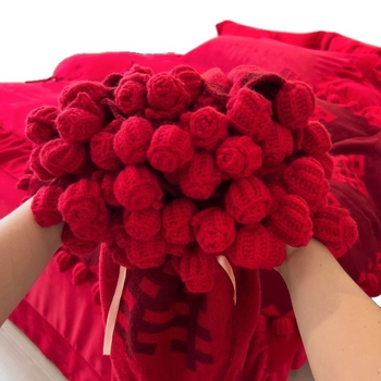 Χειροποίητο γαμήλιο φουλάρι crochet, πολυεστέρας, 3 κιλά+, ομοιόμορφο μοτίβο, κινέζικο στυλ, χειμώνας, δώρο για τη νύφη ή τις παρανυφές