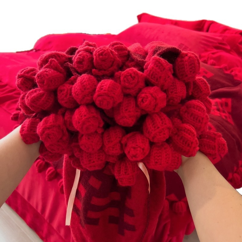 Χειροποίητο γαμήλιο φουλάρι crochet, πολυεστέρας, 3 κιλά+, ομοιόμορφο μοτίβο, κινέζικο στυλ, χειμώνας, δώρο για τη νύφη ή τις παρανυφές