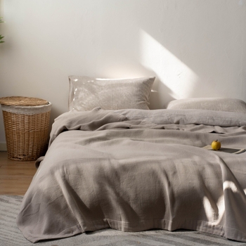 Japán stílusú géz törölköző takaró, 80% pamut / 20% kender, reakciófestés, 1.1–1.5 kg, nyár