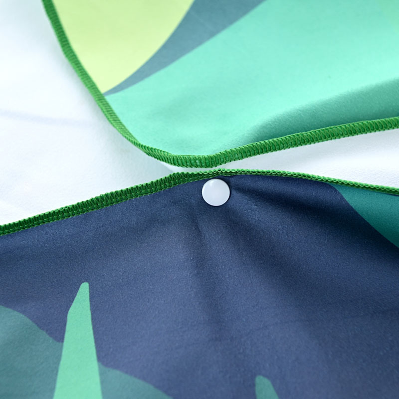 Dvostruki brzo-sušeći microfiber ručnik za kupanje i plažu, prilagodljiv logotipu, 210 g, 150D vlakno