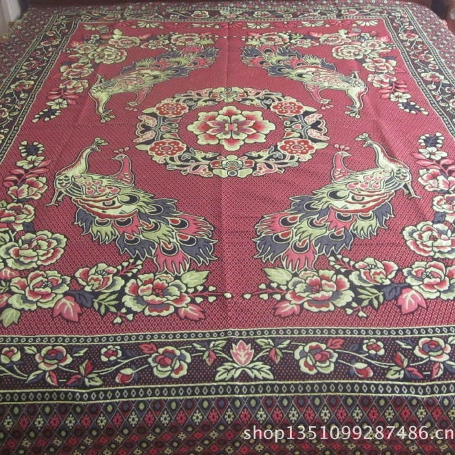 Pamukasta deka s motívom pauna, 1500–1999 g, novi kineski stil