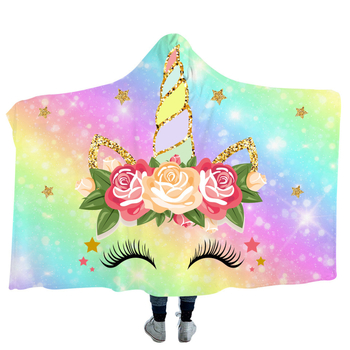 Kapucňový prispôsobiteľný flanelový pléd - jednofarebný, 300-500 g, polyestér, moderný minimalistický štýl