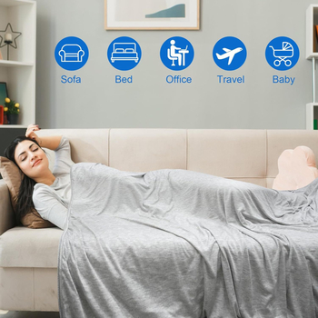 Одеяло от бамбукови влакна, охлаждащо за лято, едноцветно, 500–799 г, модерен минимализъм (Материал: бамбукови влакна; Сезон: лято; Узор: едноцветен; Тегло: 500–799 г; Стил: модерен минимализъм)