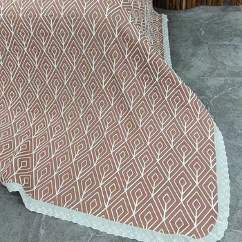 Κουβέρτα κάνναβης-λίνου με δαντελωτή άκρη, 1500 g, για άνοιξη και φθινόπωρο, συρρίκνωση 2-4%