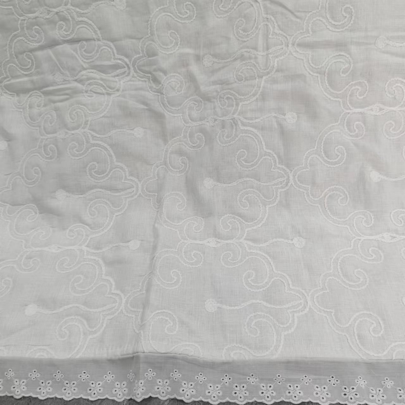 Κουβέρτα κάνναβης-λίνου με δαντελωτή άκρη, 1500 g, για άνοιξη και φθινόπωρο, συρρίκνωση 2-4%