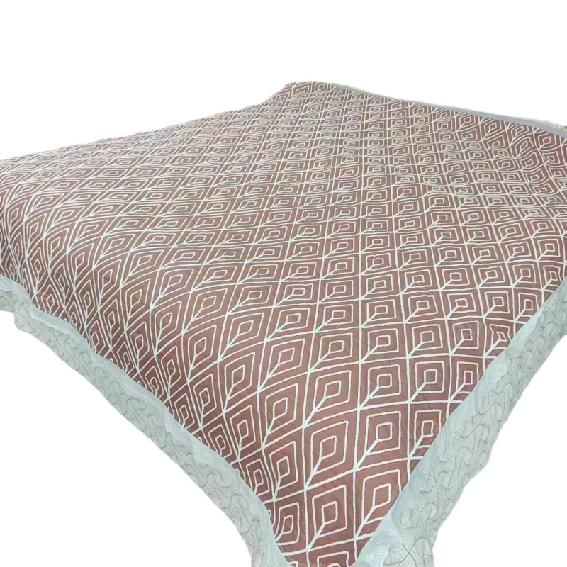 Κουβέρτα κάνναβης-λίνου με δαντελωτή άκρη, 1500 g, για άνοιξη και φθινόπωρο, συρρίκνωση 2-4%