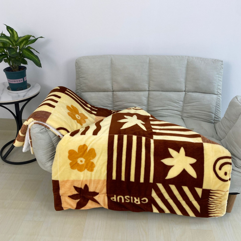 Kétoldalas poliészter flanel takaró Harvest Festival mintával, 300–500 g, tavasz–ősz, testreszabás elérhető