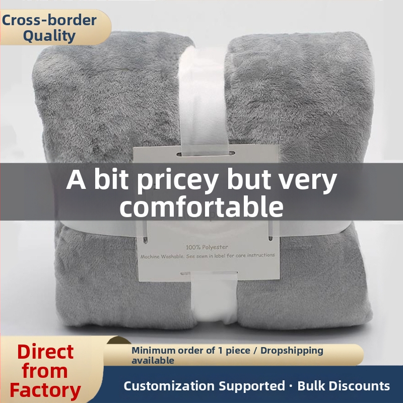 Kancelárska deka na oddych – korálový flanel, polyester, jednofarebný vzor, 300–500 g, jar-jesenné obdobie, možnosť prispôsobenia