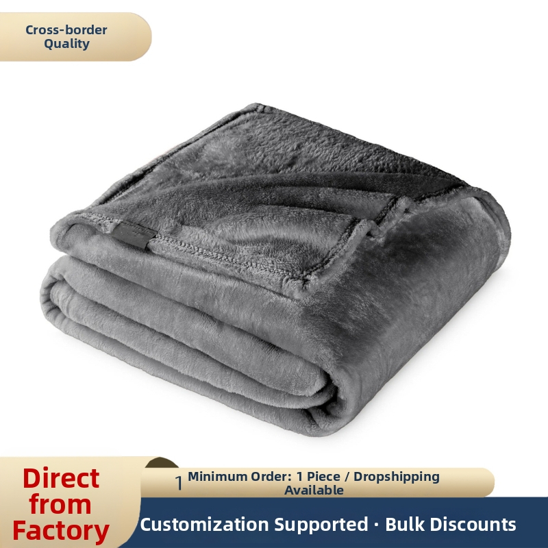 Kancelárska deka na odpočinok, polyesterový flanel, 300–500 g, jar a jeseň, možnosť prispôsobenia.