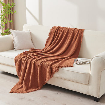 Kötött takaró - akril, 500-799 g, Minta: Egyszerű, Skandináv stílus, Minden évszakra