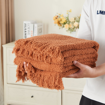 Kötött takaró - akril, 500-799 g, Minta: Egyszerű, Skandináv stílus, Minden évszakra