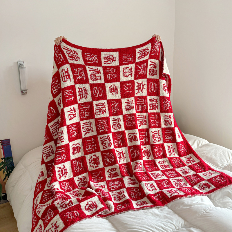 Kézzel kötött pléd - modern egyszerű stílus; súly 1000–1499 g; minden szezonra alkalmas; termék minősége: kvalifikált termék