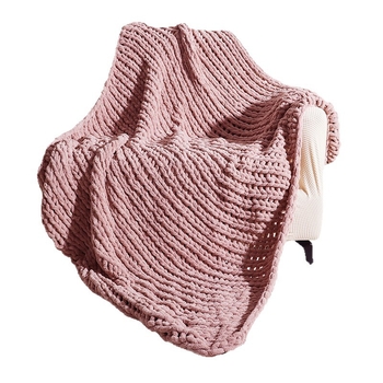 Kötött pléd – Chenille, Egyszínű minta, 1500–1999 g, Nordikus stílus