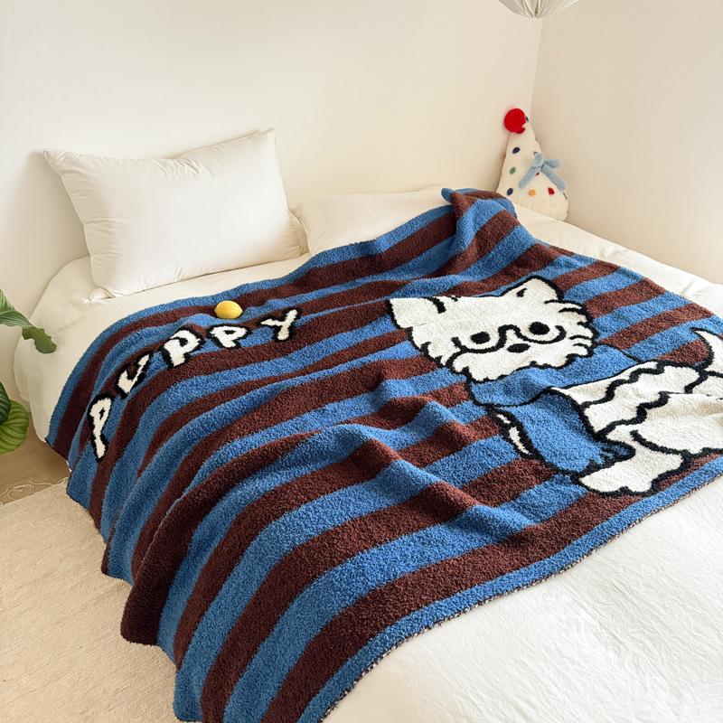 Pléd – kötött design, rajzfilm mintázat, poliészter, 1000–1499 g