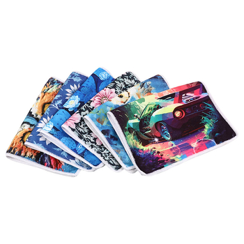 Mikropluošto šluostė su išdrukuotu raštu virtuvės ir namų naudojimui, daugiafunkcinė, siūlai 40s–120s, 250 g