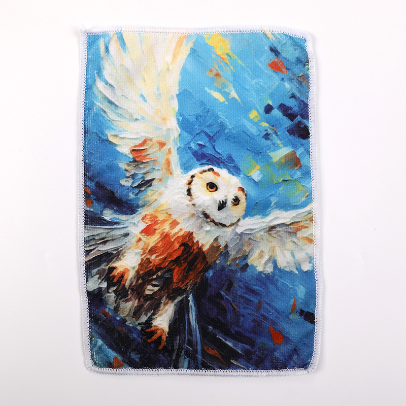 Mikropluošto šluostė su išdrukuotu raštu virtuvės ir namų naudojimui, daugiafunkcinė, siūlai 40s–120s, 250 g