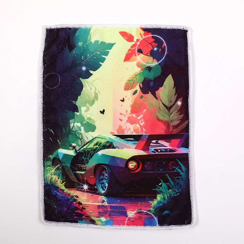 Mikropluošto šluostė su išdrukuotu raštu virtuvės ir namų naudojimui, daugiafunkcinė, siūlai 40s–120s, 250 g