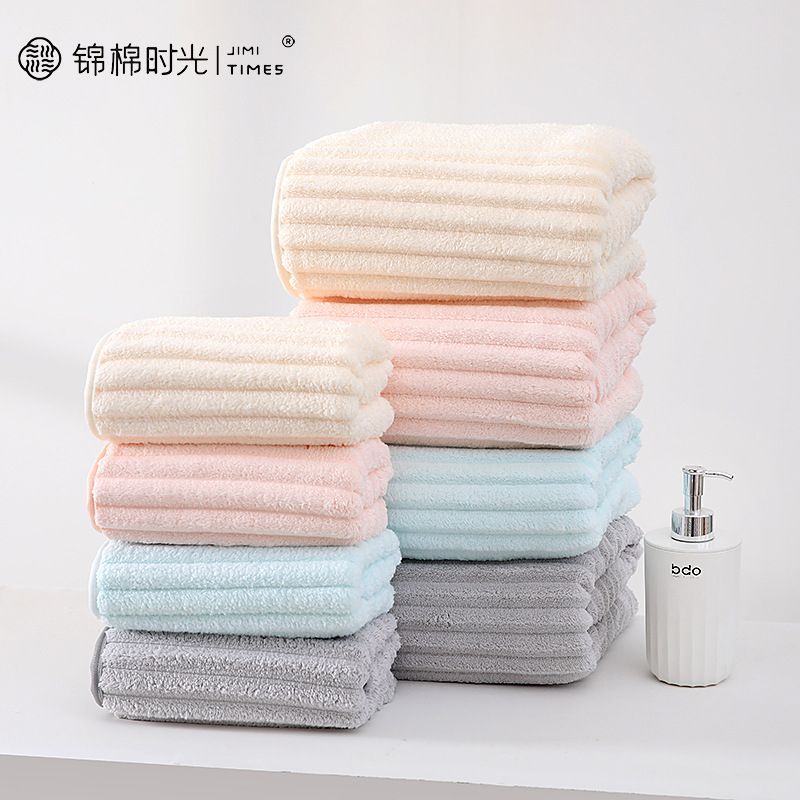 Kozmetička krpa od coral fleece za lice, dvostruka, bez dlačica, upijajuća, 150D, 80–100 g, šavnim rubom