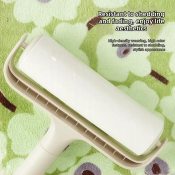 Mikropluošto indų plovimo skiautė su avokado atspaudų motyvu, koralinis veliūro raštas, daugiafunkcinė šluostė indams ir puodams