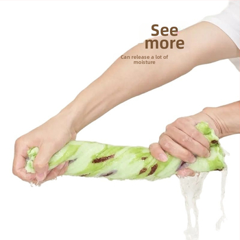 Mikropluošto indų plovimo skiautė su avokado atspaudų motyvu, koralinis veliūro raštas, daugiafunkcinė šluostė indams ir puodams