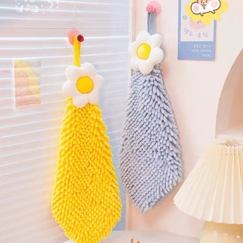 Chenille kéztörlő, 80-100 g, 19 szál, szegélyezés