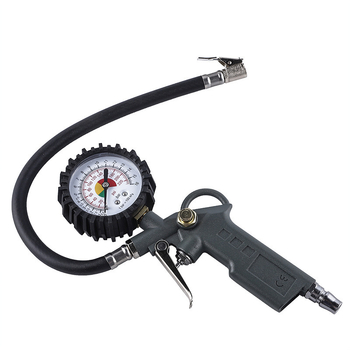 Χειροκίνητος μετρητής πίεσης ελαστικών με πιστόλι πλήρωσης, LCD οθόνη, αλουμινένιο σώμα, TG-11, εμβέλεια 12–16 BAR