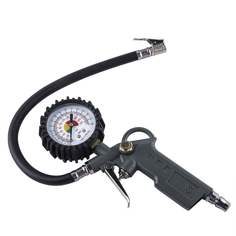 Χειροκίνητος μετρητής πίεσης ελαστικών με πιστόλι πλήρωσης, LCD οθόνη, αλουμινένιο σώμα, TG-11, εμβέλεια 12–16 BAR